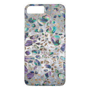 Case-Mate iPhone Case Sol de mosaïque - perle et or #3 d'ormeau de