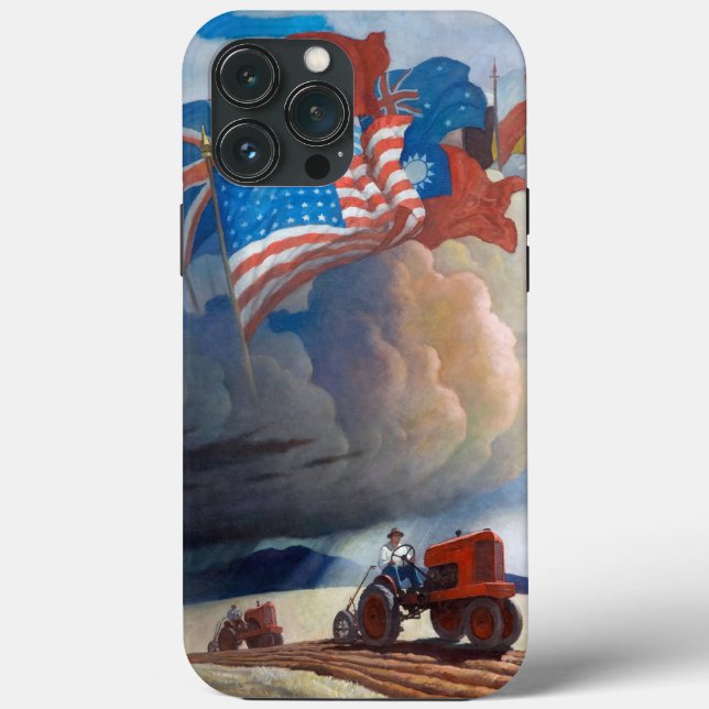 Coques Case-Mate iPhone Soldats du sol par Newell Convers Wyeth (Verso)
