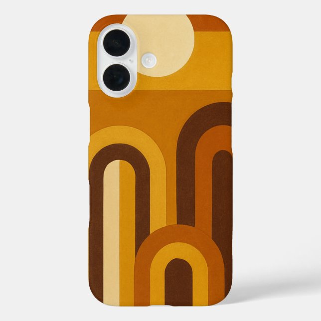 Coques Case-Mate iPhone Soleil & Arches Design Géométrique Moderne du Mili (Verso)