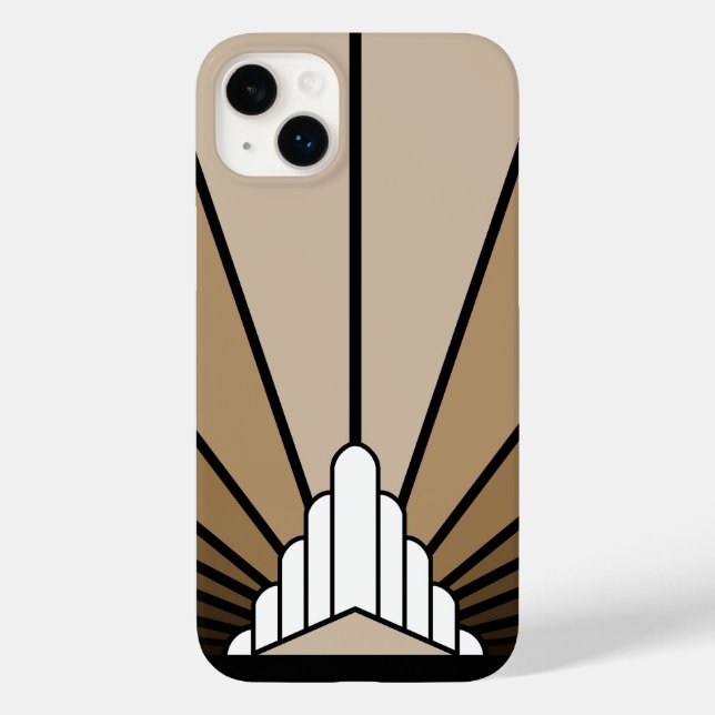 Coques Case-Mate iPhone Soleil Art déco (Verso)