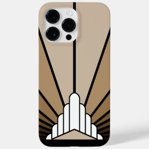 Coque Case-Mate iPhone Soleil Art déco bronzé