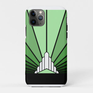 Case-Mate iPhone Case Soleil Art déco en vert