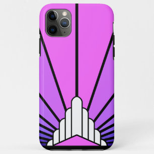 Case-Mate iPhone Case Soleil Art déco en violet & rose