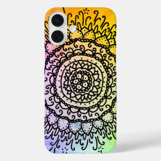 Coque Pour iPhone 16 Plus Soleil de Mandala