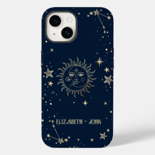 Coque Case-Mate iPhone Soleil Et Lune D'Or Céleste