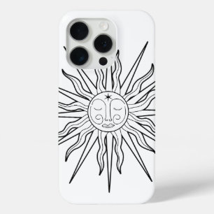 Coque Case-Mate iPhone Soleil lunaire noir et blanc Astrologie céleste