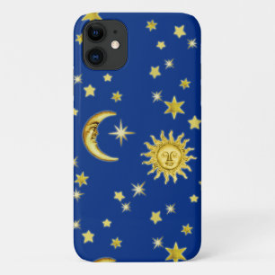 Coques Pour iPhone Soleil, lune et étoiles