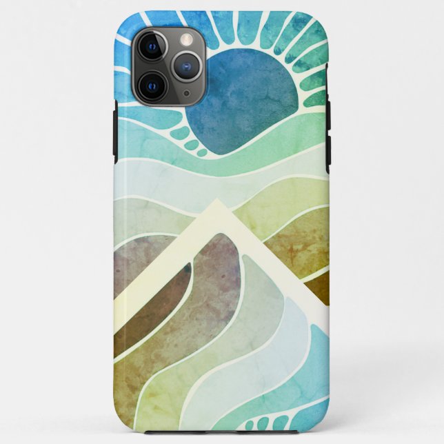 Coques Case-Mate iPhone soleil ondulé (Dos)