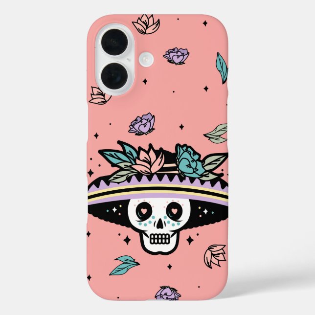 Coques Case-Mate iPhone Sombrero Calavera - Jour du crâne mort (Verso)