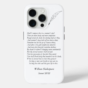 Coque Case-Mate iPhone Sonnet # 18 par William Shakespeare