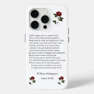 Coque Case-Mate iPhone Sonnet # 18 par William Shakespeare