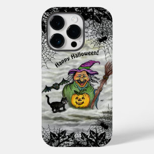 Coque Case-Mate iPhone Sorcière, Chat, Chauve-souris et Citrouille, Bonne
