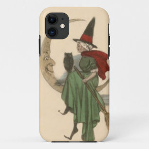 Coque Case-Mate Pour iPhone Sorcière Chouette Croissant de Lune