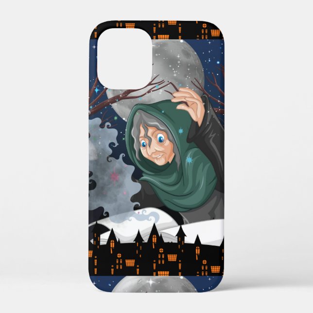 Coques Case-Mate iPhone  Sorcière effrayante & Maison hantée Halloween🌙 (Verso)