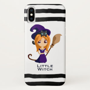 Case-Mate iPhone Case Sorcière mignonne en Casquette violet Halloween