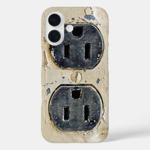 Coque Pour iPhone 16 Sortie électrique vintage