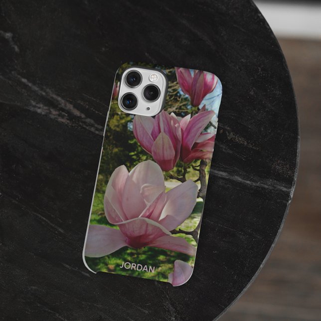Coques Case-Mate iPhone Soucoupe rose personnalisée Magnolia Blossom (Créateur téléchargé)
