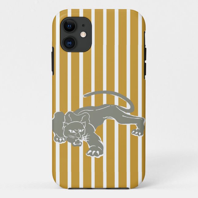 Coques Case-Mate iPhone Soudan Brown bande Safari avec Leopard (Dos)