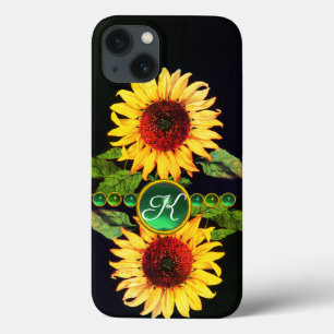 Case-Mate iPhone CASE SOUFFLE, EMERALD GREEN GEMSTONES MONOGRAMME FLORAL