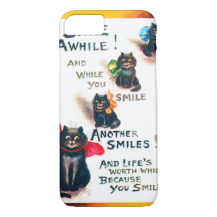 Case-Mate iPhone Case Souriez, Black Cat, Louis Wain