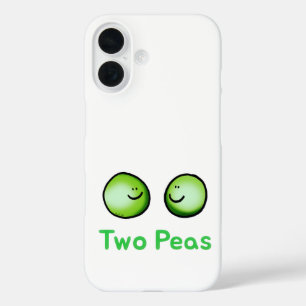 Coque Pour iPhone 16 Sourire Deux Pois Cute Friendship Art