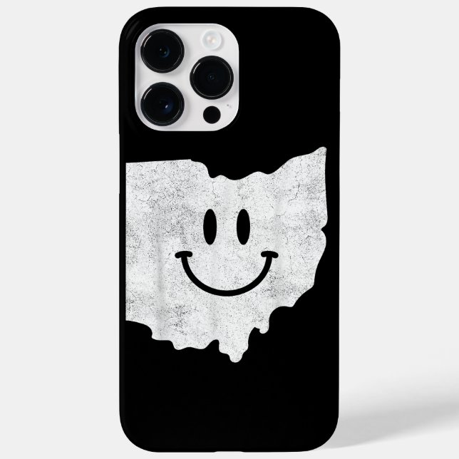Coques Case-Mate iPhone Sourire en OH - Drôle Ohio Happy Face (Verso)