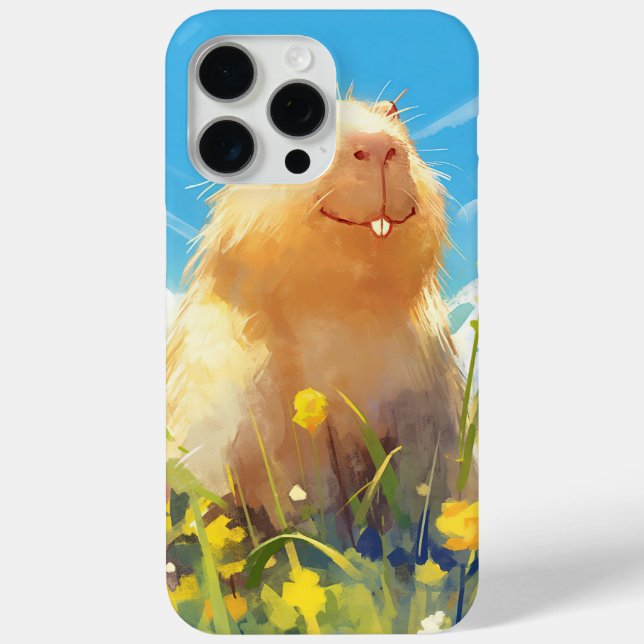 Coques Case-Mate iPhone Sourire idiot du capybara (Verso)