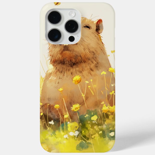 Coques Case-Mate iPhone Sourire Niais de Capybara (Verso)