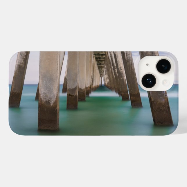 Coques Case-Mate iPhone Sous le quai de Navarre Beach (Verso (horizontal))