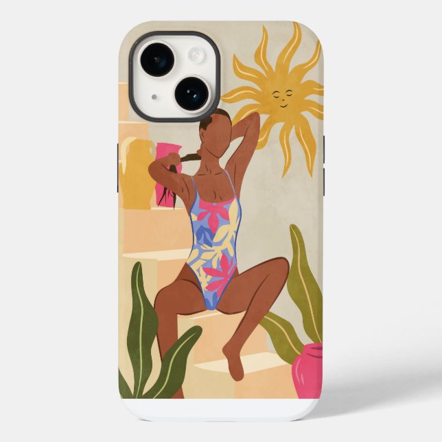 Coques Case-Mate iPhone Sous le soleil souriant (Verso)