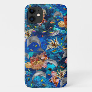 Case-Mate iPhone Case Sous les dauphins de mer et la barrière de corail