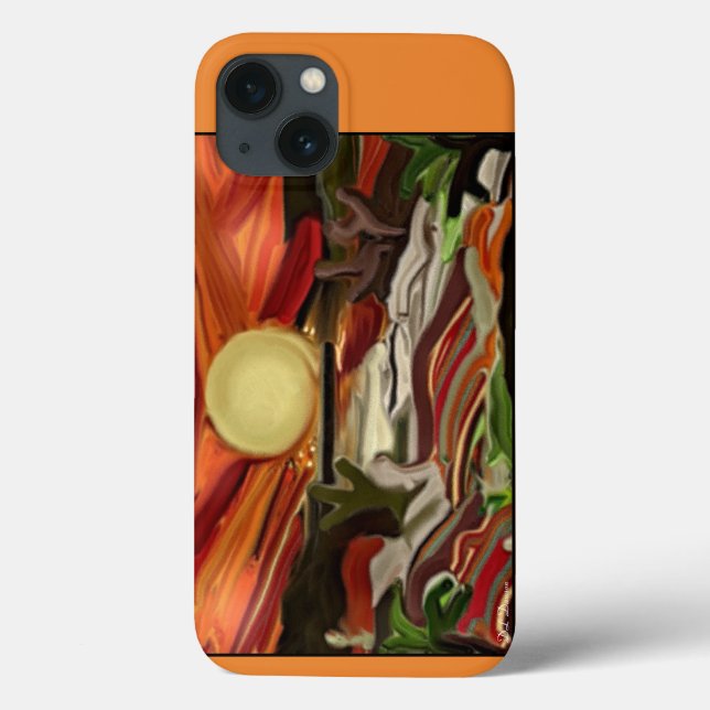 Coques Case-Mate iPhone Southwestern Skies Art Abstrait (Verso)