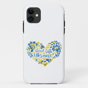 Case-Mate iPhone Case Soyez avec l'Ukraine lettrage et coeur