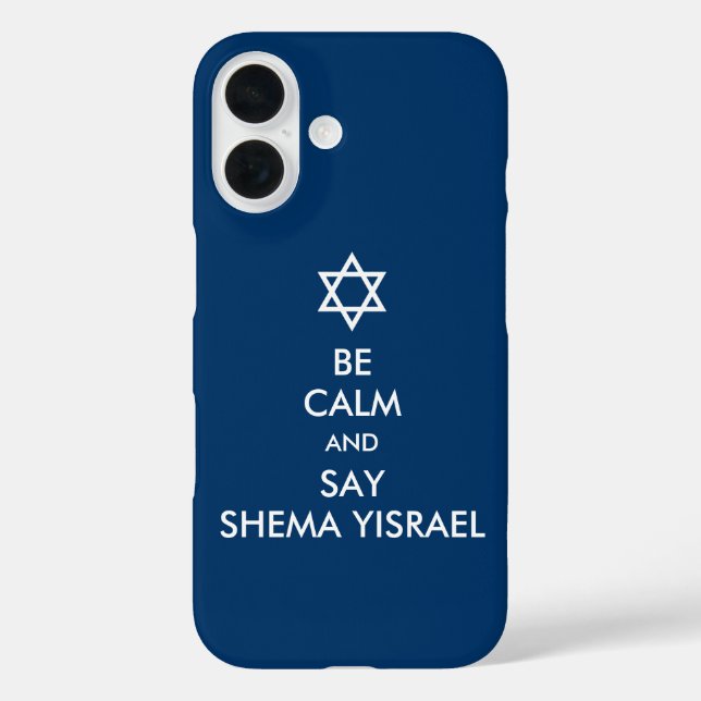 Coques Case-Mate iPhone Soyez Calme Et Dites Shema Yisrael (Verso)