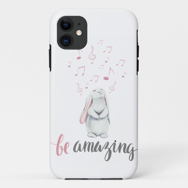 Coques Case-Mate iPhone Soyez Extraordinaire Musique Bunny (Dos)