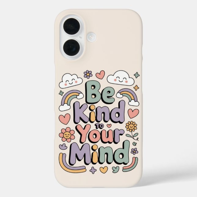 Coques Case-Mate iPhone Soyez gentil avec vous-même, Motivationnel, Inspir (Verso)