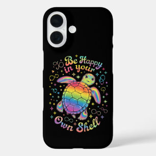Coque Pour iPhone 16 Soyez Heureux Dans Votre Propre Coquille Tortue Ar