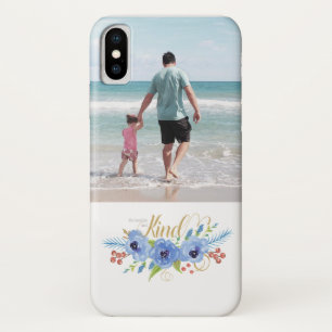 Case-Mate iPhone Case Soyez humble et gentil bleu aquarelle photo person
