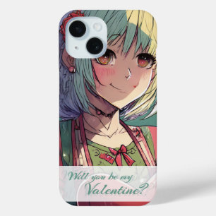 Coque Case-Mate iPhone Soyez ma Saint-Valentin dans le style Manga 33420