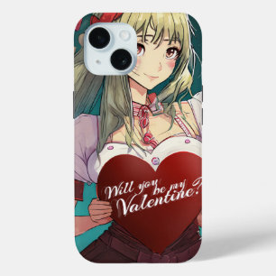 Coque Case-Mate iPhone Soyez ma Saint-Valentin dans le style Manga 33893