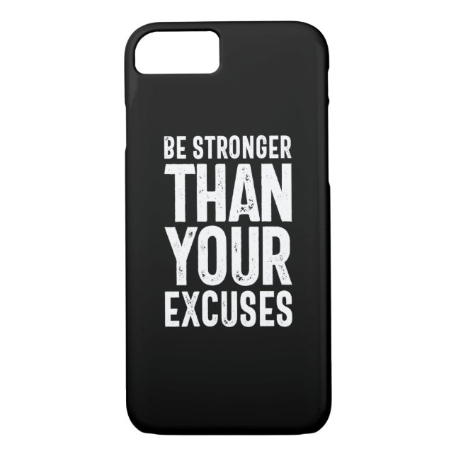 Coques Case-Mate iPhone Soyez Plus Forte Que Vos Excuses - Citation Motiva (Dos)