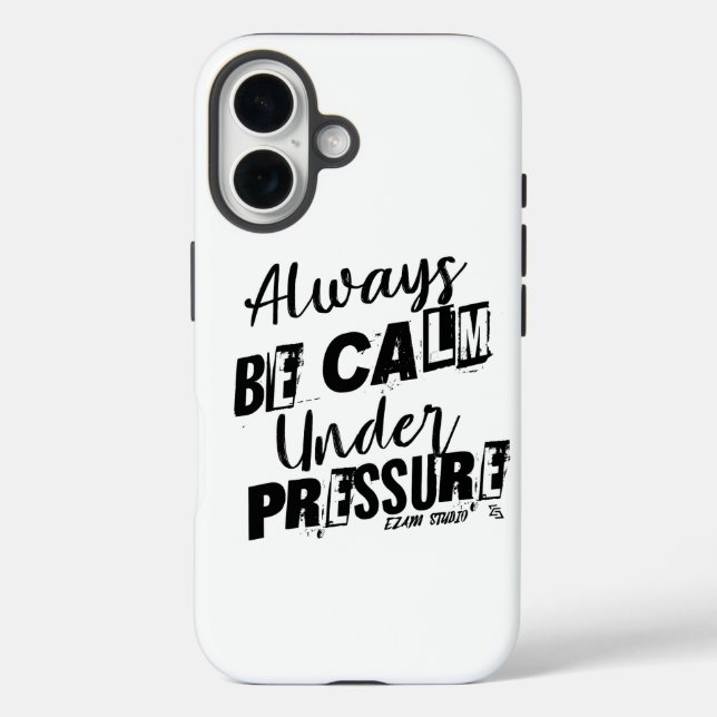 Coques Case-Mate iPhone Soyez Toujours Calme Sous Pression - Conception Mo (Verso)