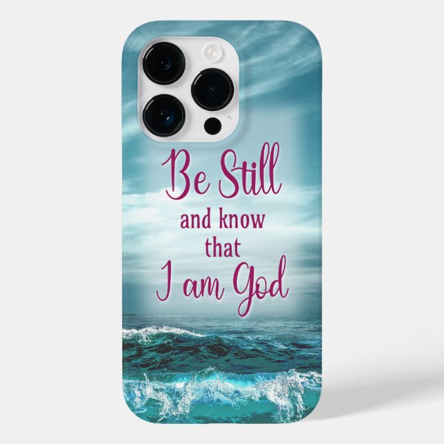 Coques Case-Mate iPhone Soyez toujours et sachez que je suis Dieu (Verso)