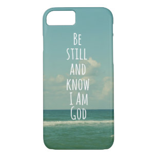 Coque Case-Mate Pour iPhone Soyez toujours et sachez que je suis Dieu Bible Ve