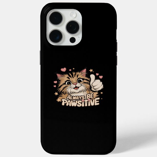 Coques Case-Mate iPhone Soyez Toujours Pawsitif - Mignons pouces vers le h (Verso)