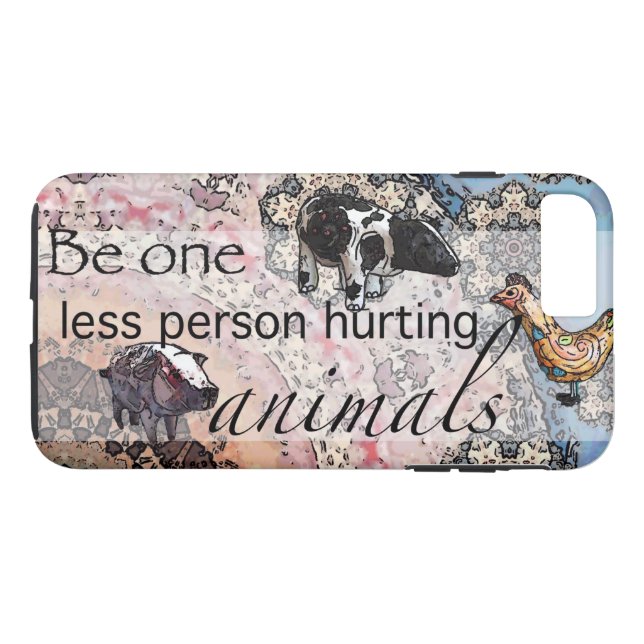 Coques Case-Mate iPhone Soyez un moins de personne blessant des animaux (Dos (Horizontal))