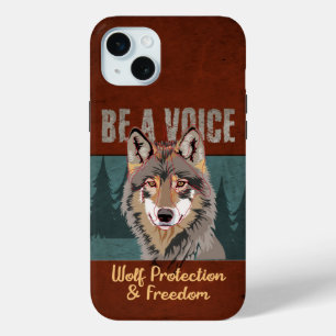 Coque Case-Mate iPhone Soyez une voix - Protection et liberté du loup