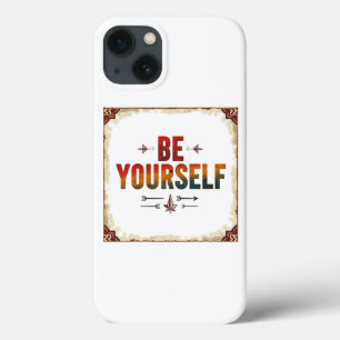 Case-Mate iPhone Case Soyez vous-même Typographie en arc-en-ciel