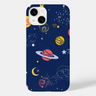 Coque Case-Mate iPhone Space Galaxy Background Cosmic Navy iPhone Case