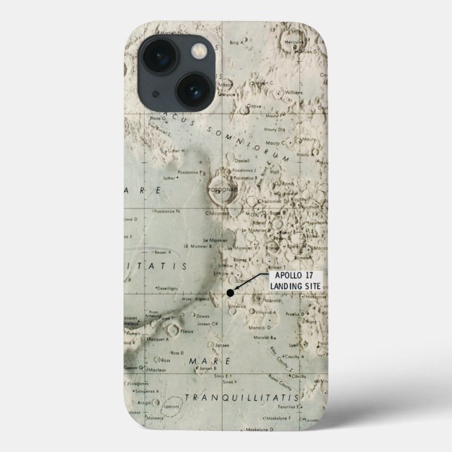 COQUES Case-Mate iPhone SPACE: MOON MAP, 1972 (Verso)